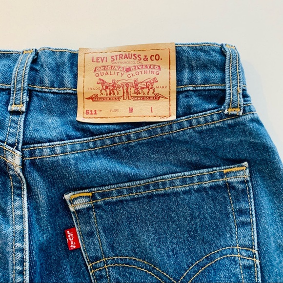 Vintage Levi’s 511 Flare Jeans - Picture 3 of 4
